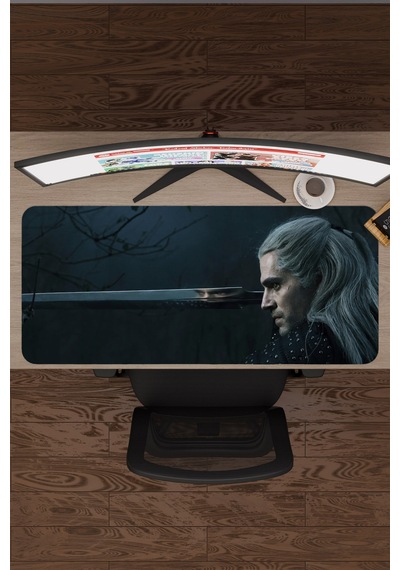 The Witcher 2 V1 90x40 Xxl Gaming Kauçuk Kaymaz Taban Mouse Pad Fare Altlığı