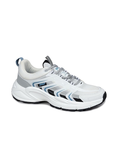 Jump 29728 Erkek Günlük Sneaker Spor Ayakkabı Beyaz / Siyah Beyaz
