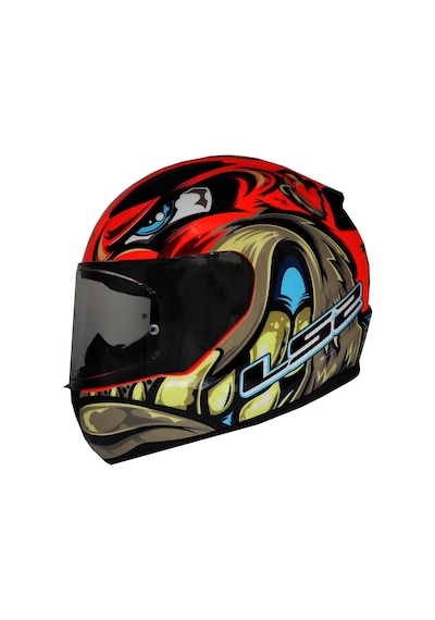 Kapalı Kask Ls2 Rapıd 2 Spox Kırmızı Gri XL