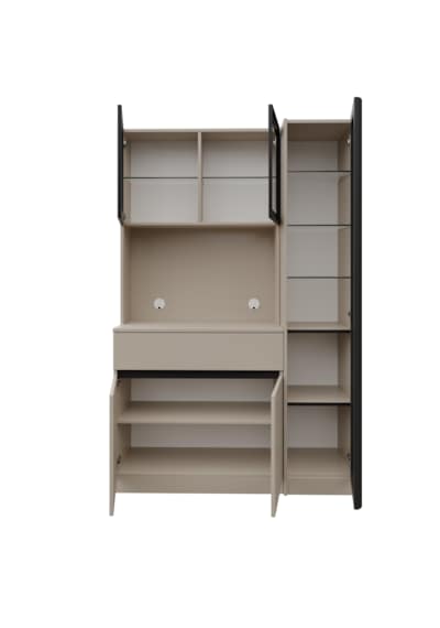 Lora Kum Beji Midi Sağ Vitrinli Komple Mdf Led Aydınlatmalı Kahve Köşesi Lora Kum Beji Midi Sağ Vitrinli Komple Mdf Led Aydınlatmalı Kahve Köşesi