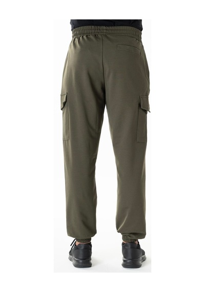 Maraton Sportswear Oversize Erkek Ribana Paça Basic Haki Eşofman Altı 22396-haki Haki