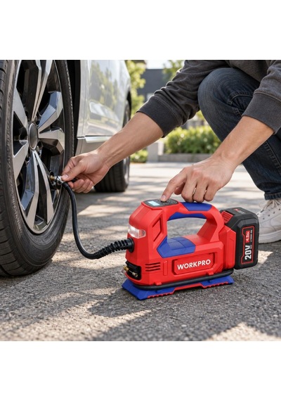 Workpro Wp394010 20v/12volt 150 Psı Ayarlanabilir Dijital Basınç Göstergeli Hava Pompası Aküsüz