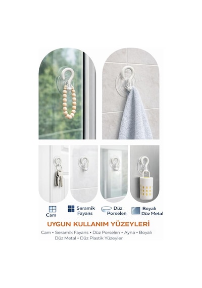 Şeffaf Cam Vantuzlu Askı Seti 16 Lı, 4 Cm X 4 Cm Kompakt Tasarım, 4 Cm Çap Güçlü Vakumlu Yapışma, Delme Ve Vidalama Gerektirmez, İz Bırakmadan Sökülebilir, Banyo Mutfak Duş Camı Fayans İçin Uygun Şeffaf Cam Vantuzlu Askı Seti 16 Lı, 4 Cm X 4 Cm Kompakt Tasarım, 4 Cm Çap Güçlü Vakumlu Yapışma, Delme Ve Vidalama Gerektirmez, İz Bırakmadan Sökülebilir, Banyo Mutfak Duş Camı Fayans İçin Uygun