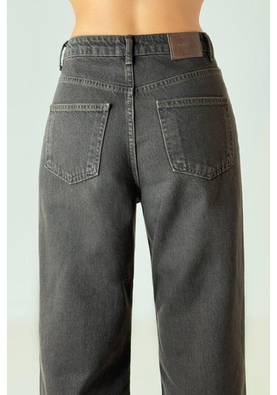 Lacarino 7714 W.leg Kadın Jean Pantolon Kahve