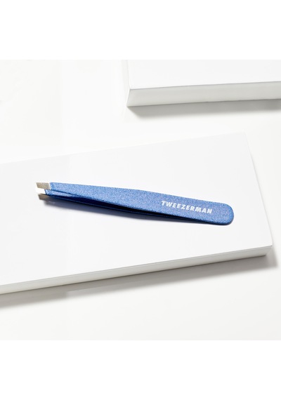 Tweezerman Slant Tweezer Granite Sky - Işıltılı Mavi Cımbız