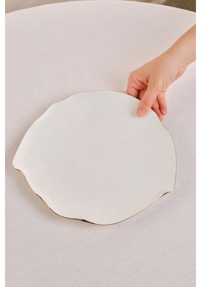 Karaca X Müge Anlı Servis Tabağı 27 Cm Gold
