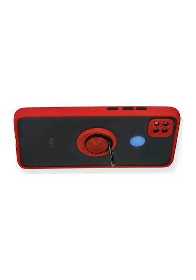 Xiaomi Redmi 9c Kılıf Montreal Yüzüklü Silikon Kapak - Kırmızı 0.2M-Çok Renkli