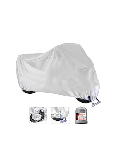 Kral Motor Kr-100-7 İçin Kilit Uyumlu Motosiklet Branda, Güvenli, Su Geçirmez Dayanıklı Kumaş