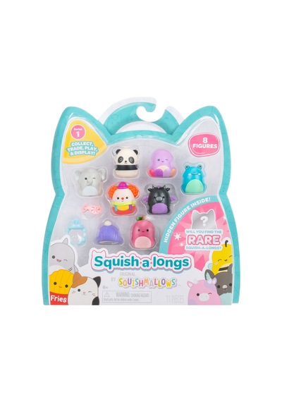 Squish-a-longs 8 Figür + Yüzük Set Seri 1 Al0082