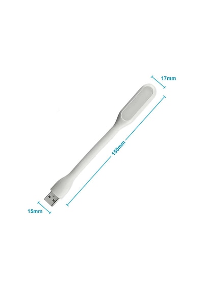 Usb Led Lamba 15cm Beyaz Renk Işık Portatif Taşınabilir Gece Lambası Masa Aydınlatma Kamp Bilgi