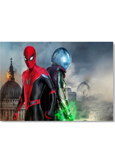 Cakasepetim Spiderman Evden Uzakta Hydro Man Ahşap Mdf Tablo