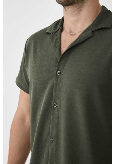 Mcz Giyim Haki Renk Krep Kumaş Slim Fit Erkek Pantolon - Gömlek Alt Üst Takım