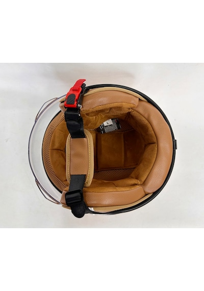 Nero Tk-06 Şefaf Vizörlü Yarım Açık Kask Parlak M1