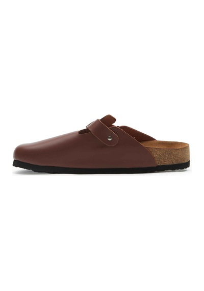 Comfortfusse Capri-n - Erkek Ortopedik Hakiki Deri Sabo Terlik Taba Nappa Deri