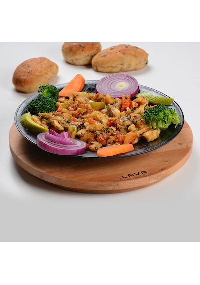 Lava Döküm Yuvarlak Çap Ø 21 CM Servis Tabağı