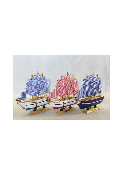3 Adet Ahşap Gemi Maket Dekoratif Gemi Modeli 20 X 19 Cm Ölçülerinde, Ahşap Model, Wooden Boat, Ship Ornament