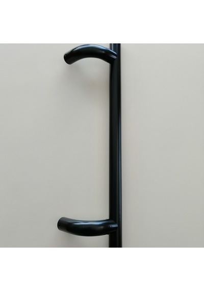 Alüminyum Köşeli Tip H Kol 40 Cm Boyunda Delik Merkezi 30 Cm Dir Siyah