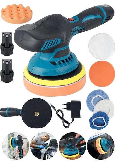 Moonshop Alman 36 V Li-ion Çift Akülü 6 Kademe Devir Ayarlı Pasta