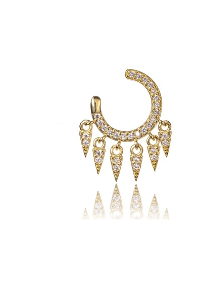 Violet Gümüş Küpe-527 Gold