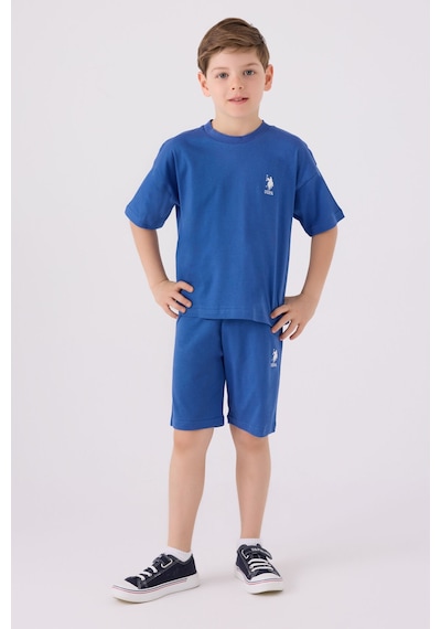 U.s. Polo Assn Erkek Çocuk Mavi Bermuda Takım 5274-43670 Mavi