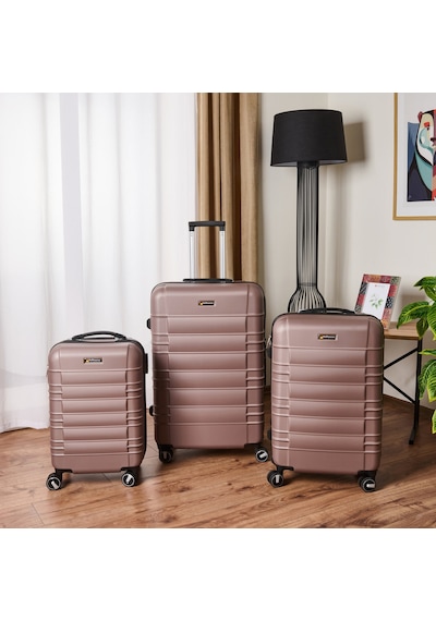 Hoffmannss Travel Star Orta Boy Abs Valiz - Platin - 66x45x26 Cm Çok Renkli