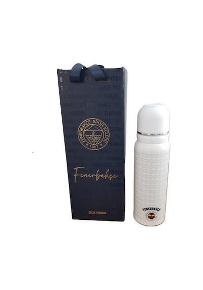 Akıllıelma-tmn 587190 Fenerbahçe Çelik Termos Bardaklı Kapak Beyaz 650 Ml Beyaz