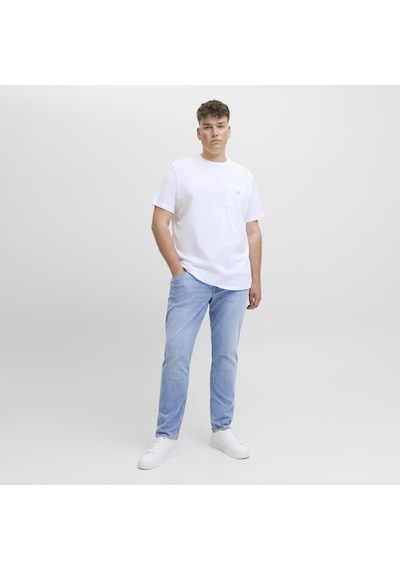 Jack & Jones Büyük Beden Sweat Pantalon- Glenn - 12284341 Blue Denim