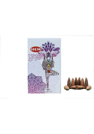 Hem Yoga 2 Paket Toplam 20 Adet Geri Akış Konik Tütsü