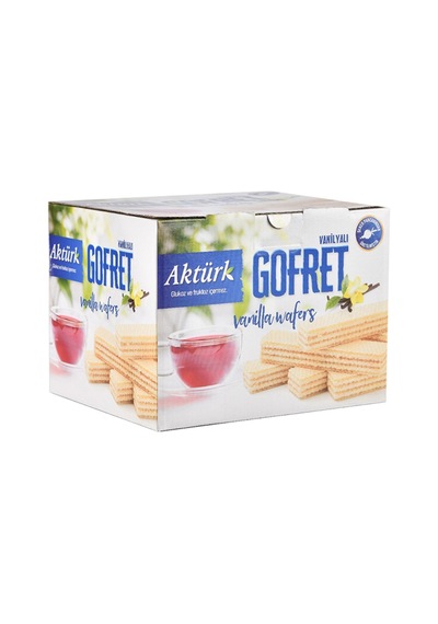 Aktürk Gofret Kakaolu Ve Vanilyalı 800 Gr 2 Li Paket