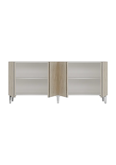 Ka1898bts Anka Konsol Ve Tv Sehpası Beyaz-traverten-silver 180cm