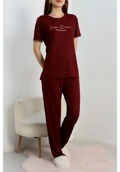 Seka Store Seka Poliviskon Pijama Takım Mürdüm - 50779.1773. Çok Renkli