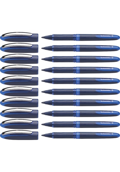 Schneider One Business 0,6 Mm Roller Imza Kalemi Mavi 10 Adet