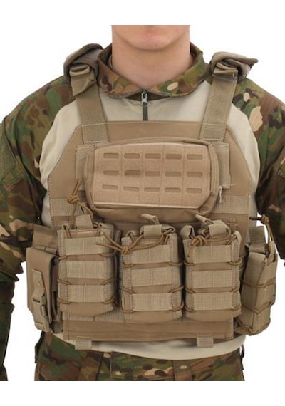 Single Sword Kasırga Tactical Balistik Plaka Takılabilen Açık Cepli Hücum Yeleği Bej
