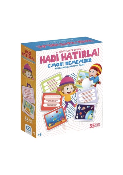 Hadi Hatırla 55 Kart Eğlenceli Eğitici Hafıza Ve Zeka Oyunu - Okul Öncesi Odaklanma Oyunu