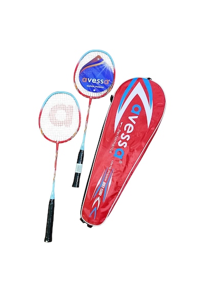 Avessa Bst-500k Badmington Profesyonel Raket Set Kırmızı