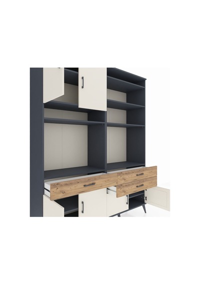 Hyperion Gardrop 10 Raflı 3 Çekmeceli 8 Kapaklı 176x44x221 Antrasit-aytaşı/çam Aytaşı/çam Hyperion Gardrop 10 Raflı 3 Çekmeceli 8 Kapaklı 176x44x221 Antrasit-aytaşı/çam Aytaşı/çam