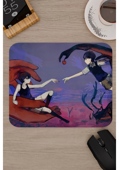 Omori Kaymaz Dikişli Kauçuk Oyuncu Mousepad V4 - 22x18 Gaming Mouse Pad Fare Altlığı