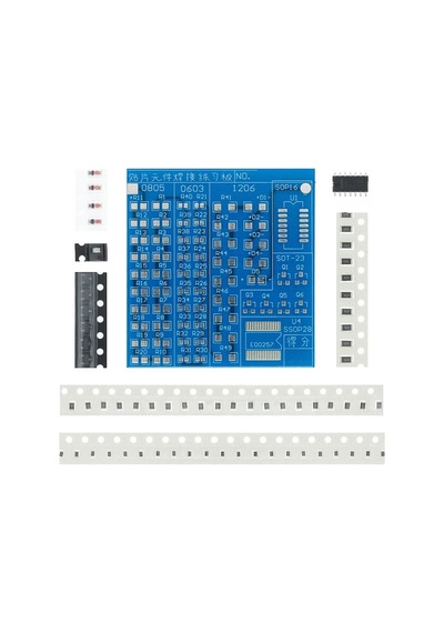 Alkatronik Smd Lehim Öğrenme Seti 62 Parça Smt Elektronik Eğitim Kiti Deney Pratikleme Kartı So