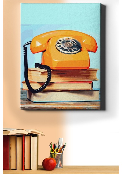 Webstyle Sayılarla Boyama Seti Kasnaklı Telefon 60 X 75 Cm