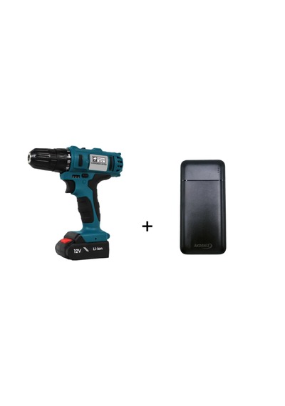 Catpower E5102 Li-İon Çift Akülü Matkap Vidalama + Powerbank