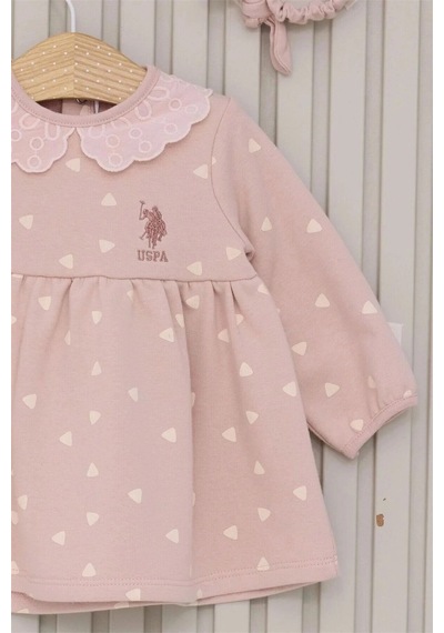 U.S. Polo Assn. Kız Bebek 2lı Takım - Toz Pembe Toz Pembe