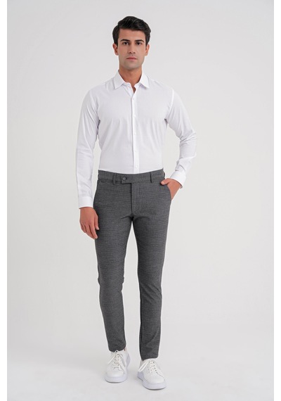 Efor P 1086 Slim Fit Füme Spor Pantolon Füme