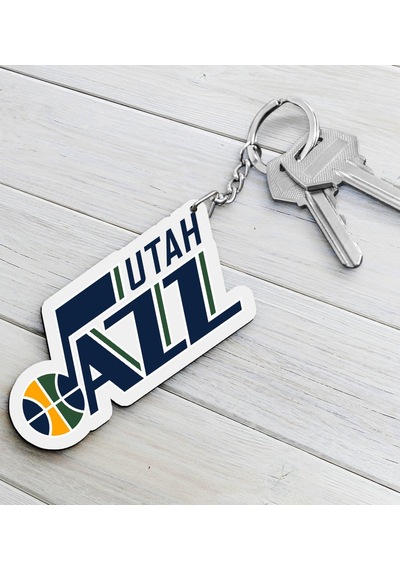 Nba Utah Jazz Ahşap Anahtarlık