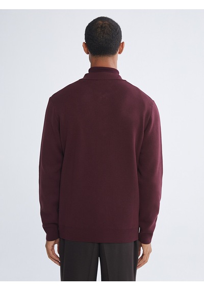 Lcw Vision Bordo Polo Yaka Erkek Triko Kazak