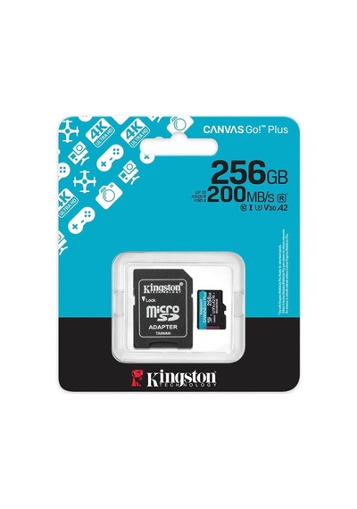 Kingston 256gb Msdxc Canvasgo+ 200mb Sdcg4/256gb