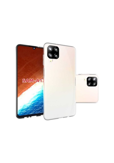 Galaxy A12 Kılıf Zore Şeffaf Ince Ve Esnek Süper Silikon Kılıf Renksiz