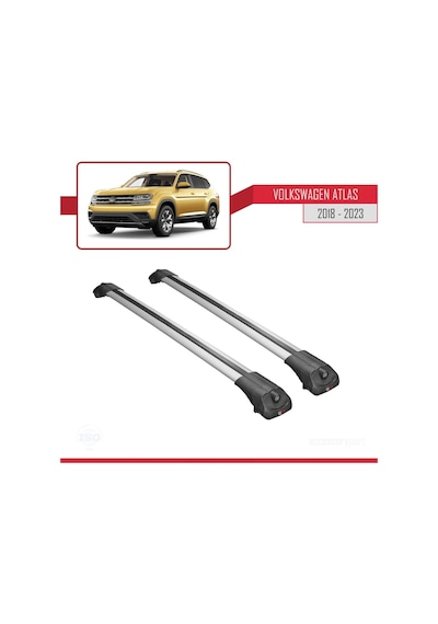 Volkswagen Atlas 2018-2023 İle Uyumlu Ace-1 Ara Atkı Tavan Barı Gri