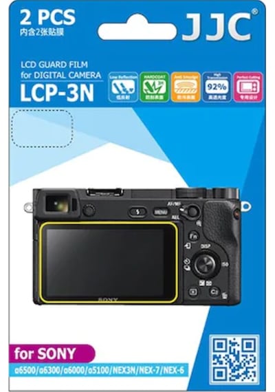Jjc LCP-3N Sony A6600 A6500 A6400 A6300 Uyumlu LCD Ekran Koruyucu Film 2'li