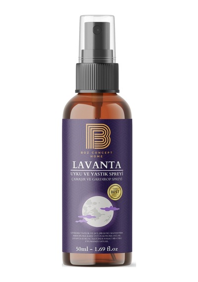 Lavanta Uyku Ve Yastık Spreyi Gardırop Spreyi Rahatlatıcı Uyku Ve Dinlenme Spreyi 50ml Lavanta