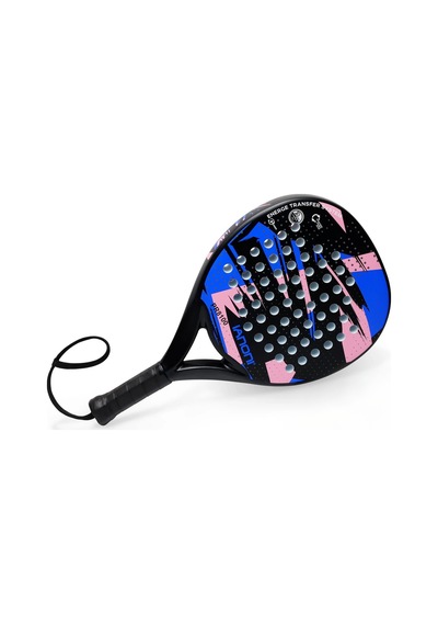 Karbon Fiber Padel Raketi Mavi-pembe